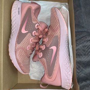 Pink Nike React Running Shoes size 7 women’s